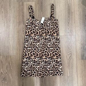NWT Dhruv Kapoor Leopard Print Sleeveless Dress XXS